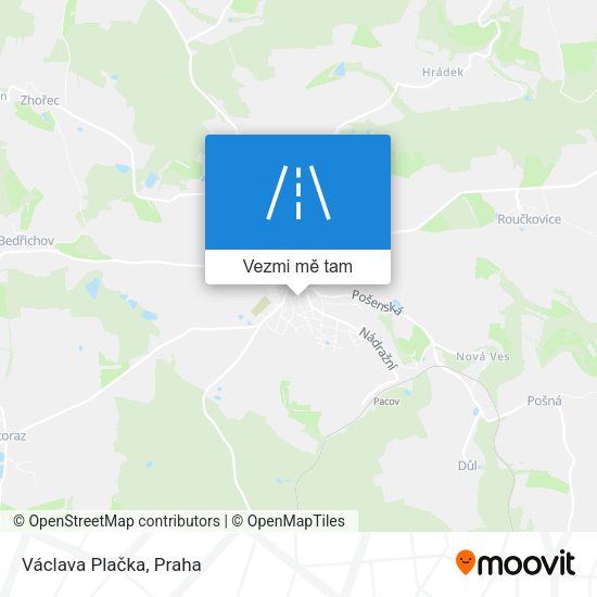 Václava Plačka mapa