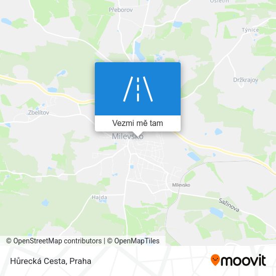 Hůrecká Cesta mapa