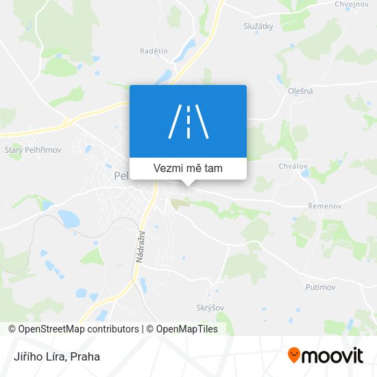 Jiřího Líra mapa