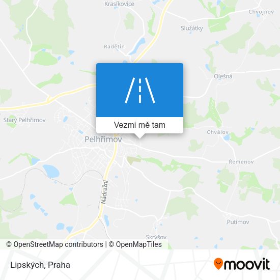 Lipských mapa