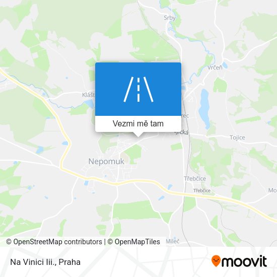 Na Vinici Iii. mapa