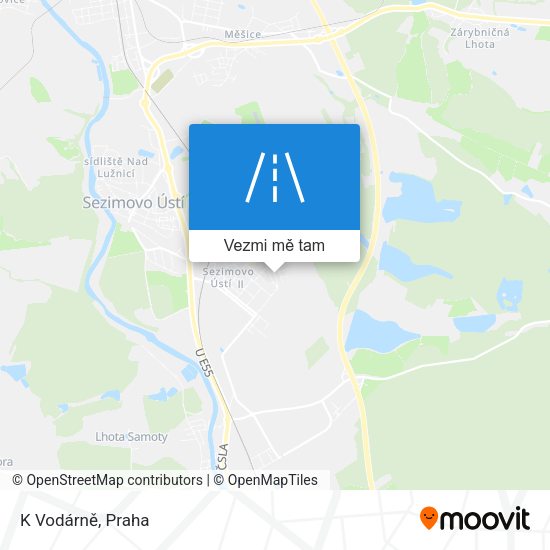 K Vodárně mapa