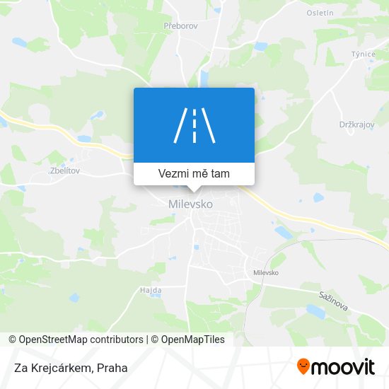 Za Krejcárkem mapa