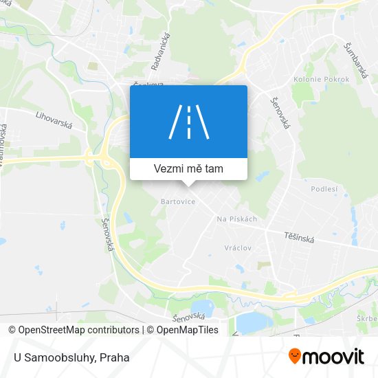 U Samoobsluhy mapa