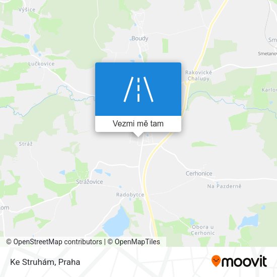 Ke Struhám mapa