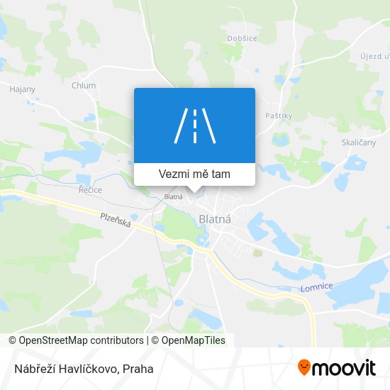 Nábřeží Havlíčkovo mapa