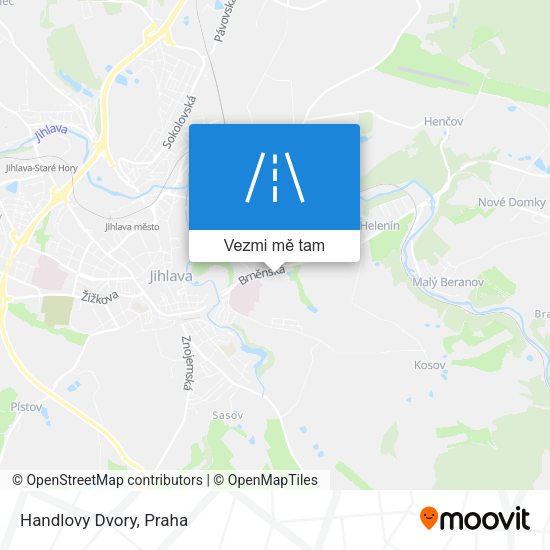 Handlovy Dvory mapa