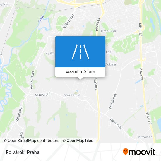 Folvárek mapa