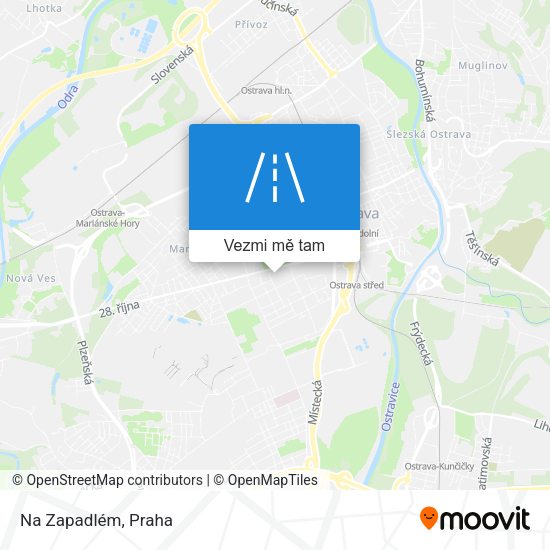 Na Zapadlém mapa