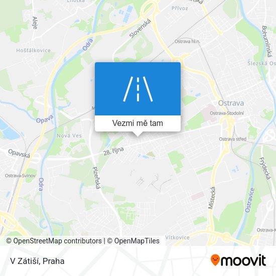 V Zátiší mapa