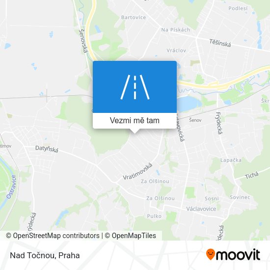 Nad Točnou mapa