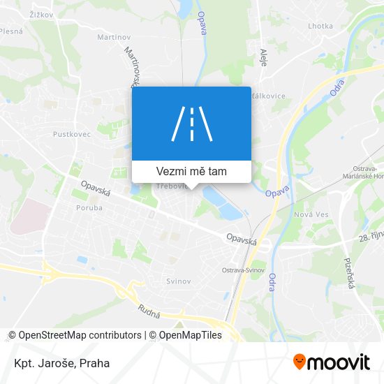 Kpt. Jaroše mapa