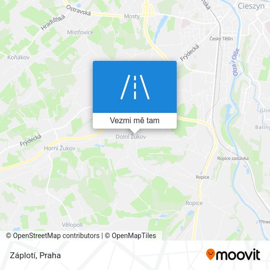 Záplotí mapa