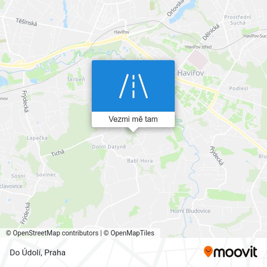 Do Údolí mapa