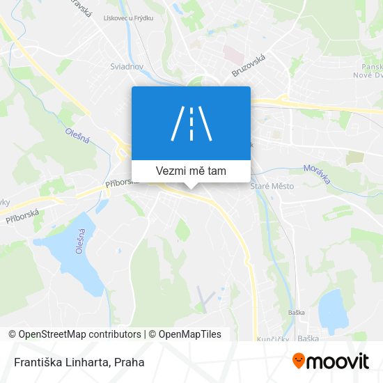 Františka Linharta mapa