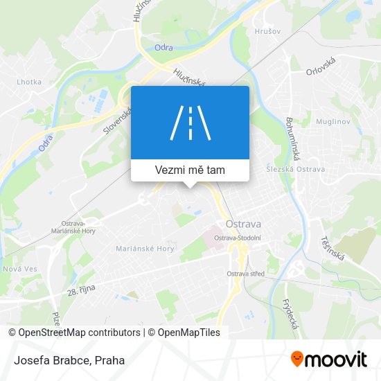 Josefa Brabce mapa