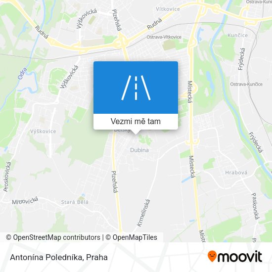 Antonína Poledníka mapa