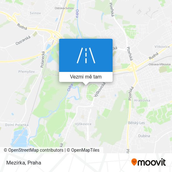 Mezírka mapa