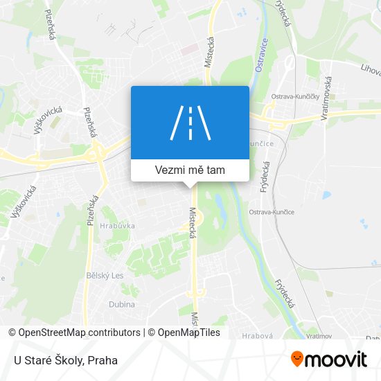 U Staré Školy mapa