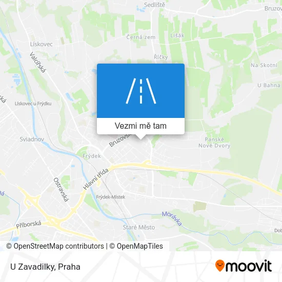 U Zavadilky mapa