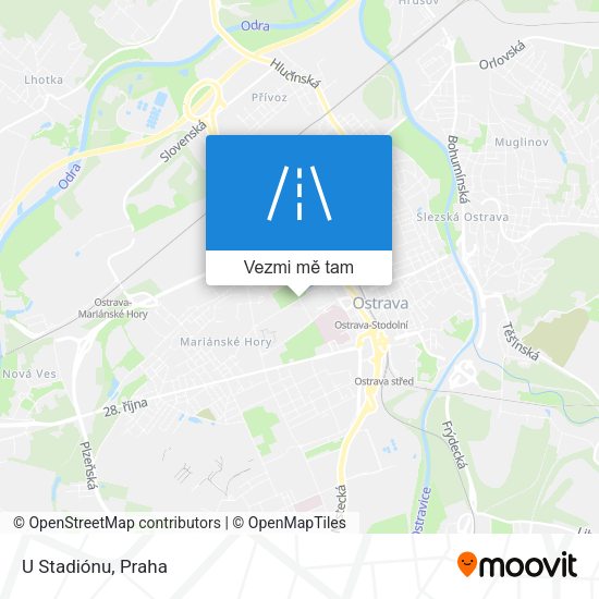 U Stadiónu mapa