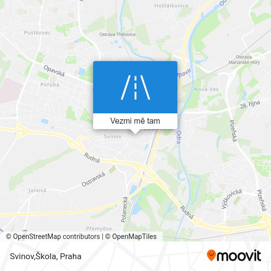 Svinov,Škola mapa