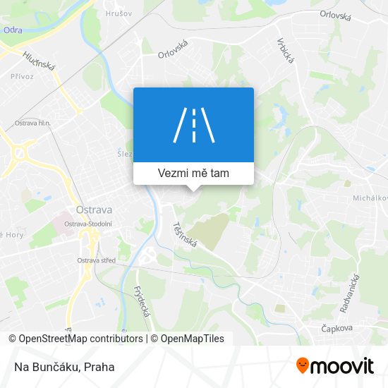 Na Bunčáku mapa