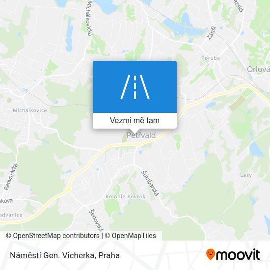 Náměstí Gen. Vicherka mapa