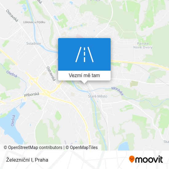 Železniční I mapa