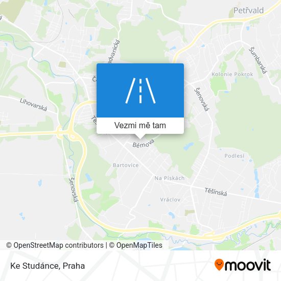 Ke Studánce mapa