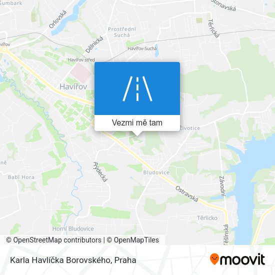 Karla Havlíčka Borovského mapa