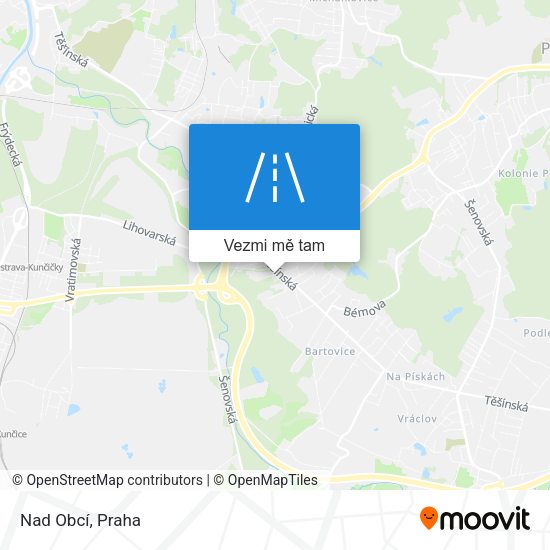 Nad Obcí mapa