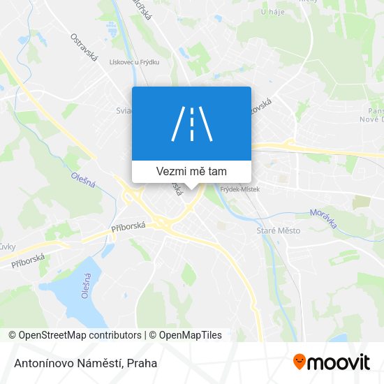 Antonínovo Náměstí mapa