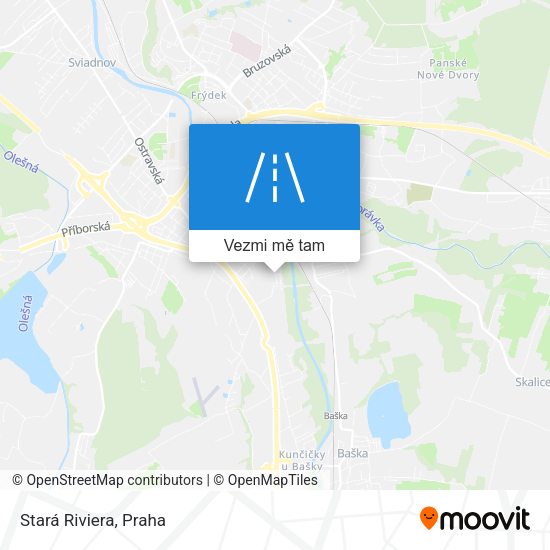 Stará Riviera mapa