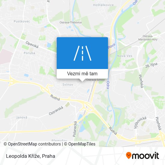 Leopolda Kříže mapa