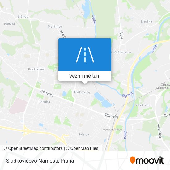 Sládkovičovo Náměstí mapa