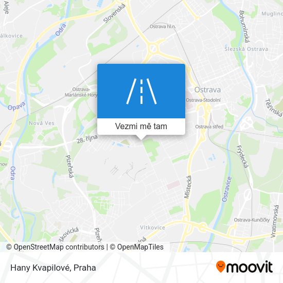 Hany Kvapilové mapa