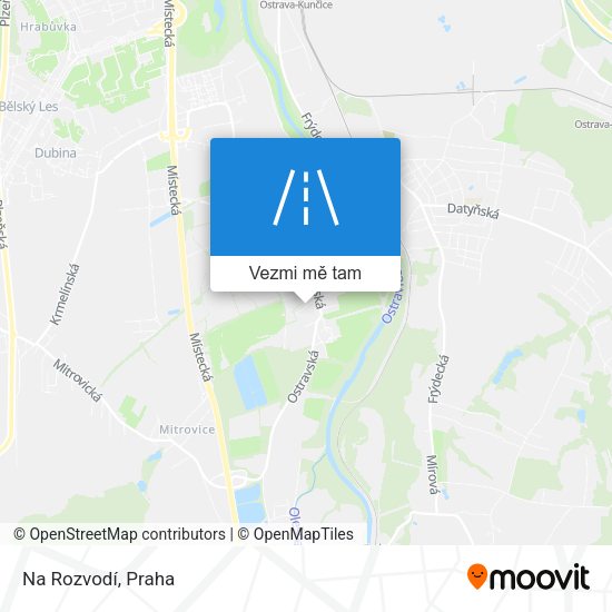 Na Rozvodí mapa