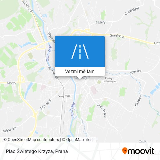 Plac Świętego Krzyża mapa