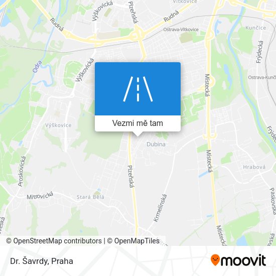 Dr. Šavrdy mapa