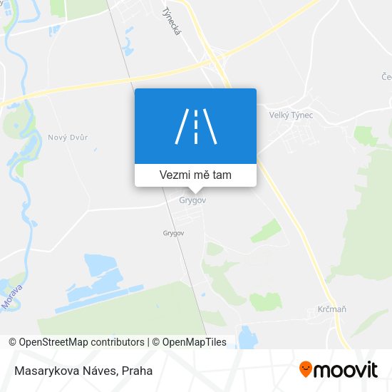 Masarykova Náves mapa