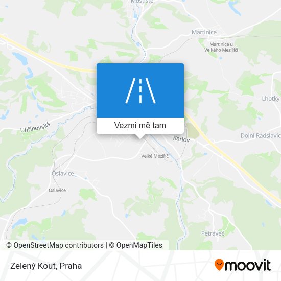 Zelený Kout mapa
