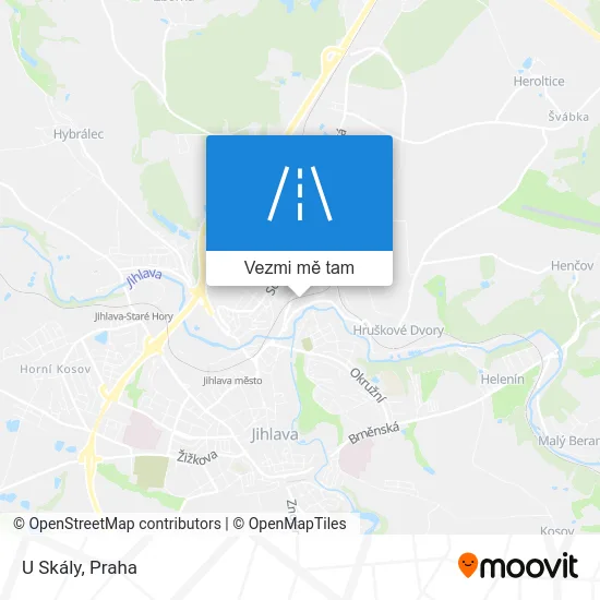 U Skály mapa