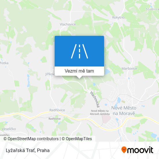 Lyžařská Trať mapa