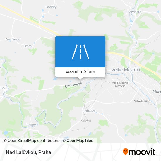Nad Lalůvkou mapa