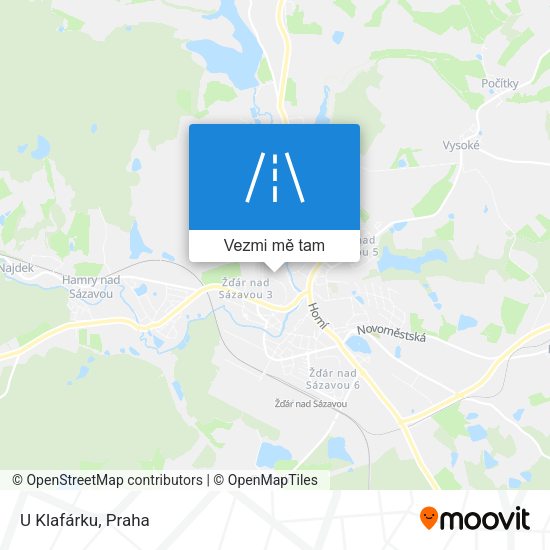 U Klafárku mapa