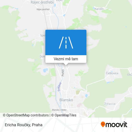 Ericha Roučky mapa