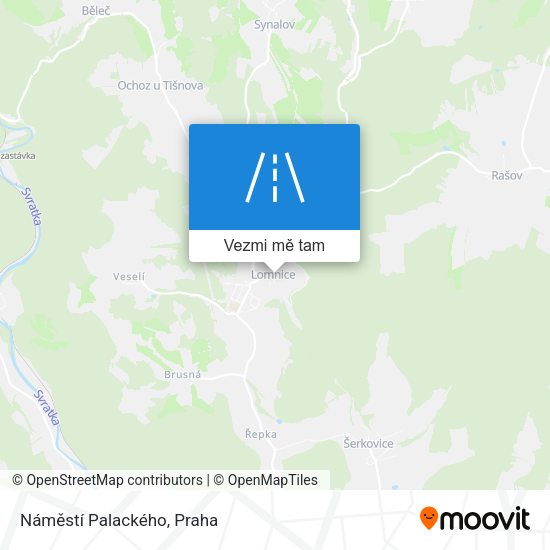 Náměstí Palackého mapa