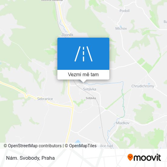 Nám. Svobody mapa