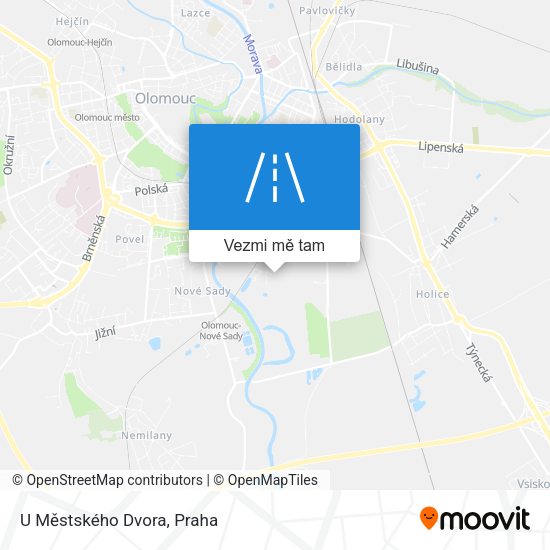 U Městského Dvora mapa